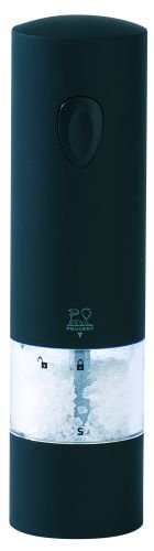 Peugeot 24598 Electric Soft Touch 8 Inch Salt Mill, Onyx