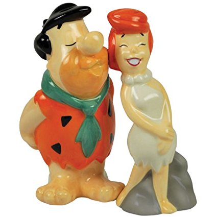 Westland Giftware The Flintstones Magnetic Fred Kissing Wilma Salt and Pepper Shaker Set, 4-1/4-Inch