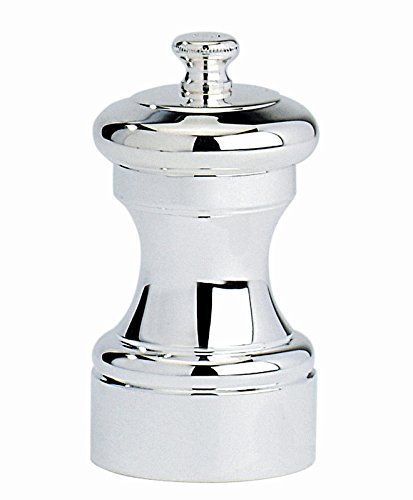 Peugeot Mignonnette Silver-Plated Salt Mill, 10cm/4-Inch