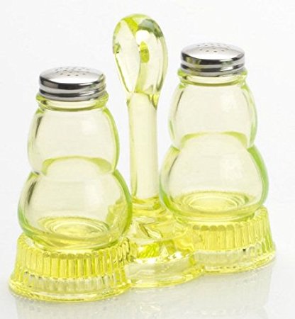 Mosser Glass Salt & Pepper Set - Vaseline