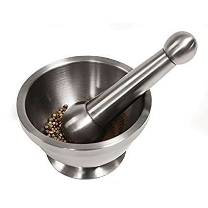 Maxam KTHERB Stainless Steel Mortar and Pestle