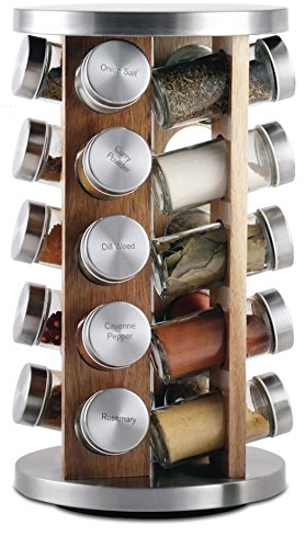 Orii GSR3519-L Spice Rotating Rack, Light natural wood