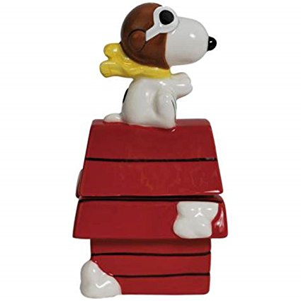 Westland Giftware Flying Ace on Doghouse Salt and Pepper Shakers