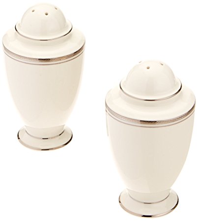 Noritake Platinum Wave Salt and Pepper Shakers