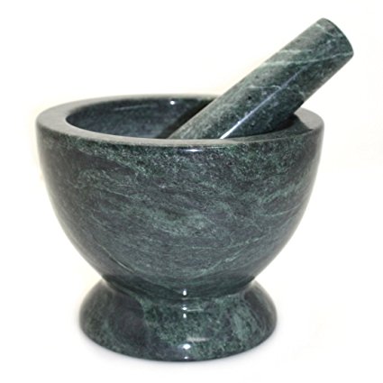 Kitchen Collection Jumbo Marble Mortar and Pestle - Green