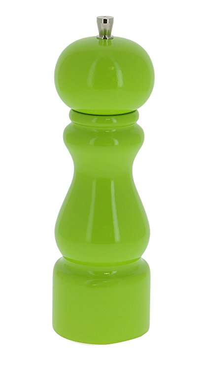 Marlux 8-Inch Lacquered Beechwood Salt Mill, Lime