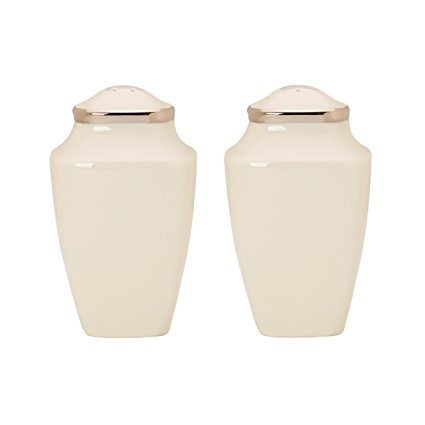 Lenox Solitaire Square Salt and Pepper Set, Ivory