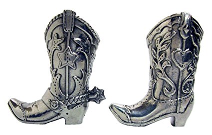 Arthur Court Cowboy Boot 2-Piece Salt and Pepper set