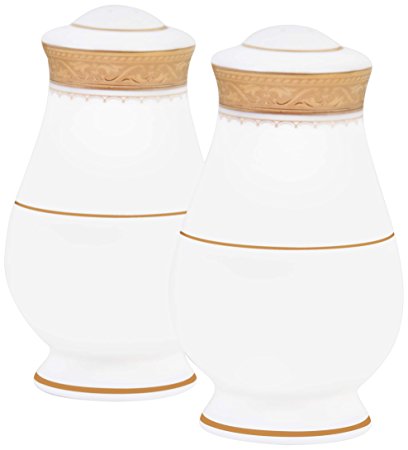 Noritake Odessa Salt and Pepper, Gold