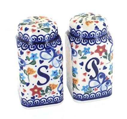 Polish Pottery Butterfly Large Salt and Pepper Shakers