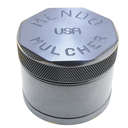 Mendo Mulcher Billet Aluminum 4 Piece Grinder with Screen (1.75 Inch (Mini), Aluminum)