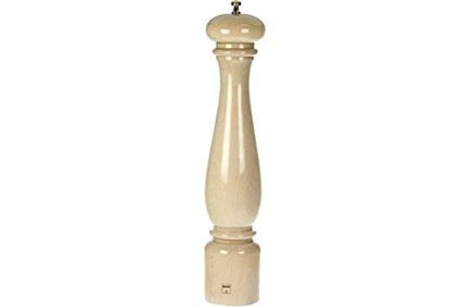 Bisetti BT-6251LBL Firenze Lacquered Wood Pepper Mill, 12.6-Inch, White