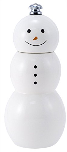 Fletcher's Mill Gourmet White Snowman Pepper Mill, 6 Inch