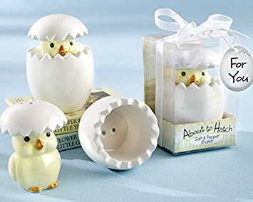 About to Hatch' Ceramic Baby Chick Salt & Pepper Shakers - 48 In Total