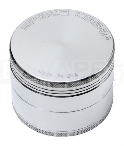 Space Case 4 Piece Aluminum Herb Grinder Large 90mm