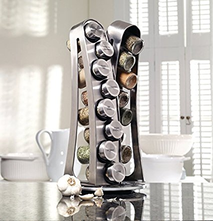 Kamenstein 16-jar Stainless Steel Tower Spice Rack