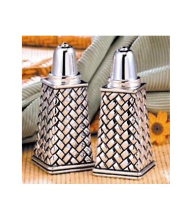 Weave Salt and Pepper Shakers By Godinger