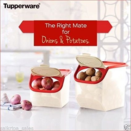 Tupperware Access Mate Potato & Onion Keeper (3L & 5.5L) Set Of 2