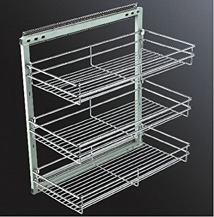 ML-017C Cabinet Spice Rack- 3 shelves Full Pullout Set