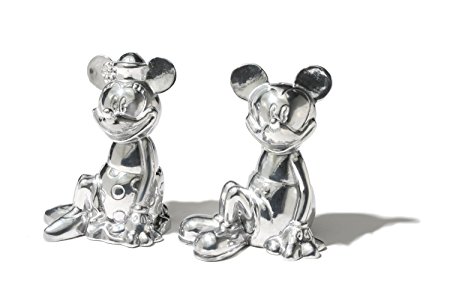 Disney Mickey and Minnie Mouse Sitting Salt and Pepper Set