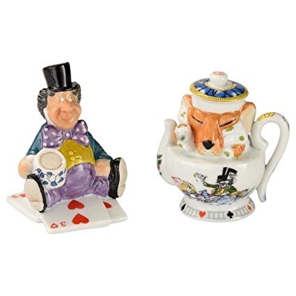 Alice In Wonderland Salt and Pepper Shakers Rabbit and Dormouse