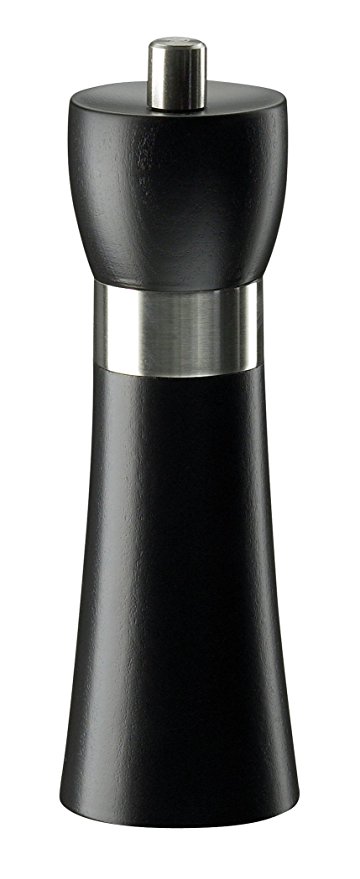 Zassenhaus Hamburg Beechwood Beech Wood Pepper Mill Grinder Black 18cm (20731)