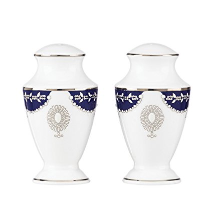 Lenox Marchesa Empire Salt and Pepper, Pearl Indigo